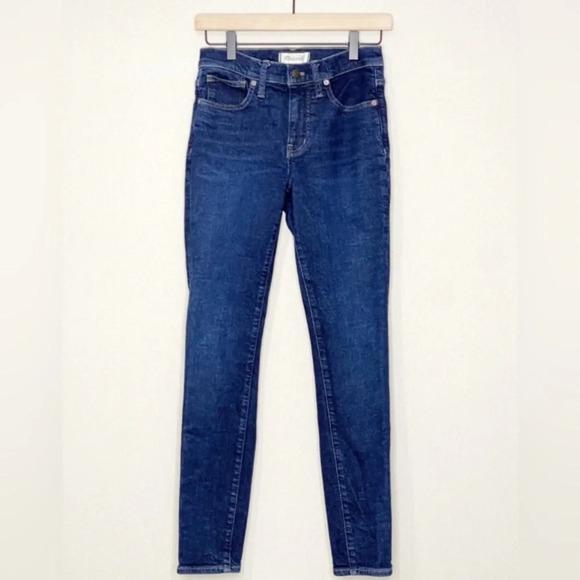 Madewell 9" Mid-Rise Skinny Jeans in Orland Wash Tencel Denim Edition Size 25 - Picture 3 of 9